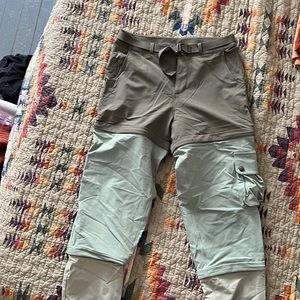 Outdoor Voices Rectrek Zipoff pants in green